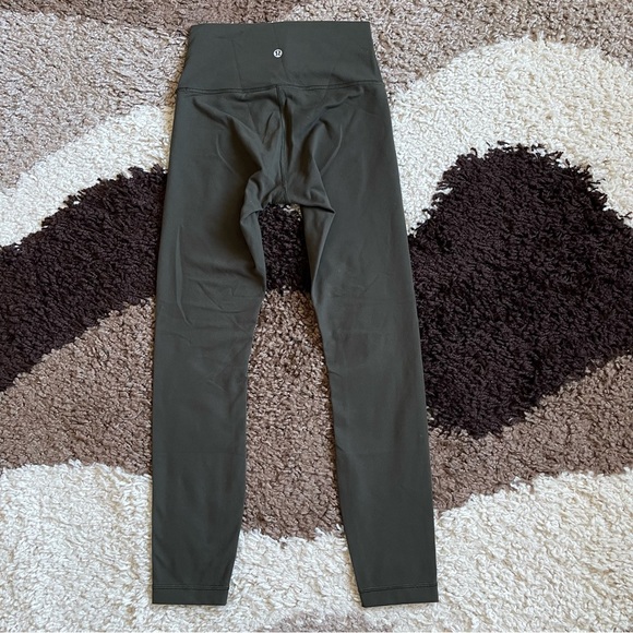 Lululemon Wunder Under High-Rise Tight Sz 4/25" *Full-On Luon In Dark Olive - Picture 6 of 9